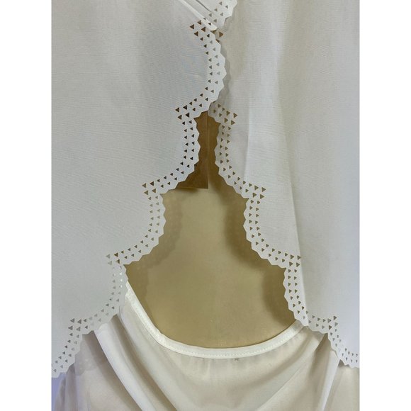 NWT Hubiefly Boho Sleeveless Size Large Color White Women's Shirt - Picture 3 of 8